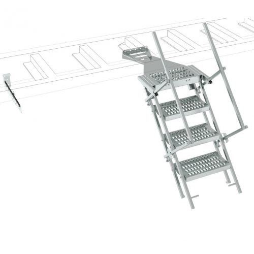 Rotating Fold Down Ladder 4 & 5 Step – Chassis Mount